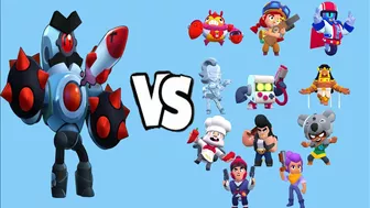 BOSS Robot VS Trophy Road Brawlers | Can Boss Defeat Them ? | Brawl Stars