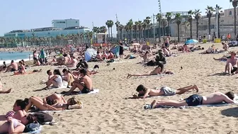 Barcelona beach walk / beach Sant Sebastia