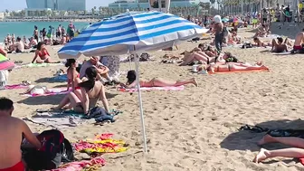 Barcelona beach walk / beach Sant Sebastia