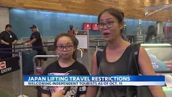 Japan lifting COVID travel restrictions starting October 11