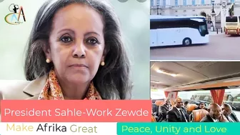 President Sahile-work of Ethiopia who refused to travel in a Group Bus to the Queen’s Fµneral