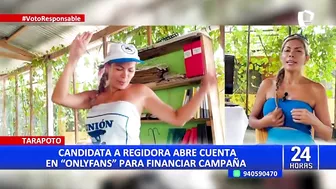 Tarapoto: candidata financia su campaña con cuenta en Only fans