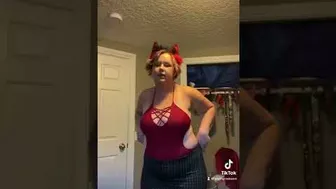 Dancing #tiktok #tiktokvideo #onlyfans #furry #furryfandom #neko #dance #cosplay #red #swimsuit