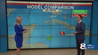 Invest 98L: Comparing forecast models