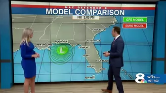 Invest 98L: Comparing forecast models