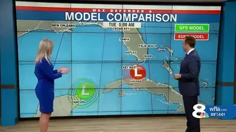 Invest 98L: Comparing forecast models