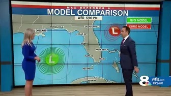 Invest 98L: Comparing forecast models