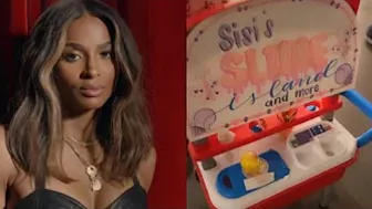 Ciara models Lita-By-Ciara while Sienna shows off her slime store on American Business Women's Day