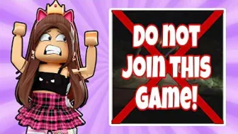 DO NOT PLAY THIS ROBLOX GAME! ????