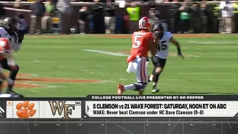 Clemson will make Wake Forest STRUGGLE - Stanford Steve's TOP GAMES to watch | College Football Live