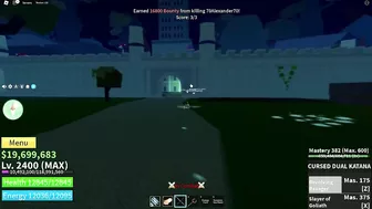 The New Best Sword in Bloxfruits? Cursed Dual Katana