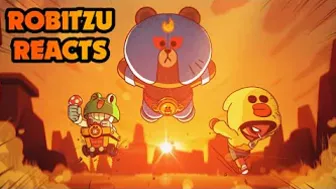 Robitzu Reactioneaza la "BRAWL STARS X LINE FRIENDS Animation" [#9]