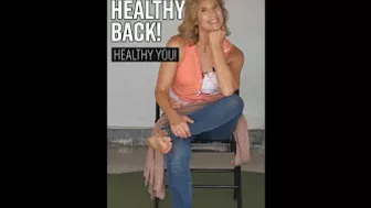 Quick Back Stretches with Sherry Zak Morris, Certified Yoga Therapist #shorts