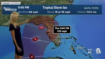 Tropical Storm Ian, 5 p.m. advisory for Sept. 24, 2022