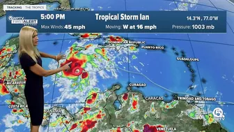 Tropical Storm Ian, 5 p.m. advisory for Sept. 24, 2022