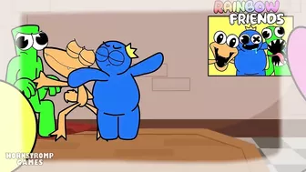 Pink & Yellow Are So Sad With Blue - Rainbow Friends Animation