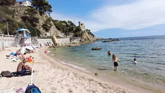 Spain Beach Walk - Beautiful Beach, Costa Brava - September 2022