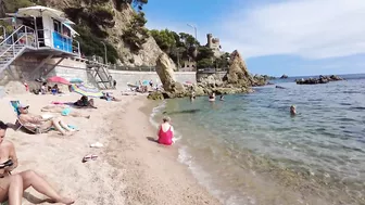 Spain Beach Walk - Beautiful Beach, Costa Brava - September 2022