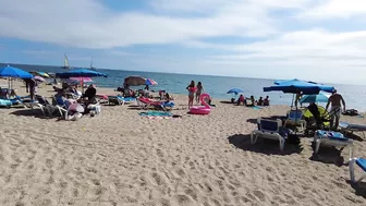 Spain Beach Walk - Beautiful Beach, Costa Brava - September 2022