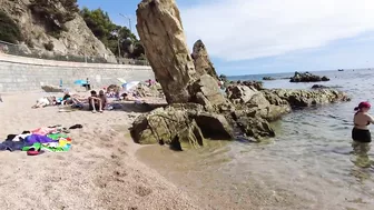 Spain Beach Walk - Beautiful Beach, Costa Brava - September 2022