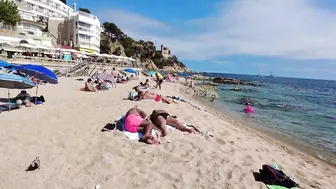 Spain Beach Walk - Beautiful Beach, Costa Brava - September 2022