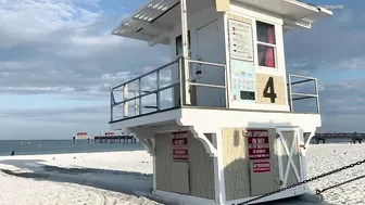 Clearwater Beach lifeguard stands moved ahead of Hurricane Ian