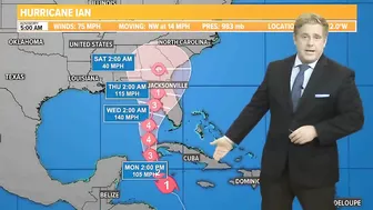 Spaghetti models show how Hurricane Ian will impact Florida | Monday, 5 a.m. update