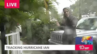 Strong winds, heavy rain coming down in Venice Beach