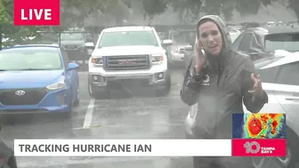 Strong winds, heavy rain coming down in Venice Beach