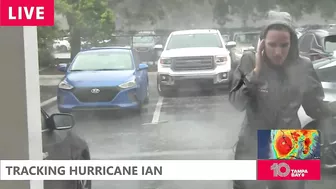 Strong winds, heavy rain coming down in Venice Beach