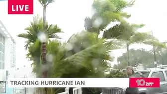 Strong winds, heavy rain coming down in Venice Beach