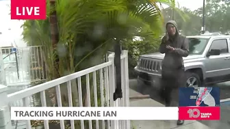 Strong winds, heavy rain coming down in Venice Beach