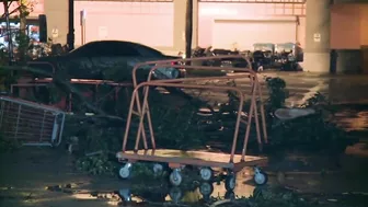 Possible tornado damage spotted in Home Depot parking lot in Delray Beach