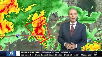 Tornado Warning issued for southwestern Palm Beach County