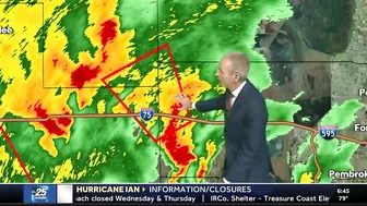 Tornado Warning issued for southwestern Palm Beach County