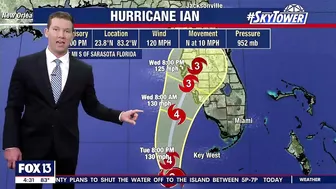 Hurricane Ian set to make landfall along Florida Wednesday evening