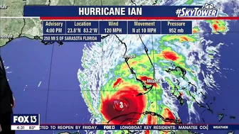 Hurricane Ian set to make landfall along Florida Wednesday evening