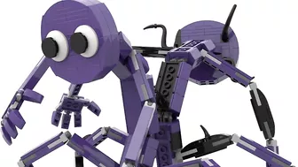 The Purple Rainbow Friend .EXE has crawled out of the vents... [ROBLOX + LEGO]