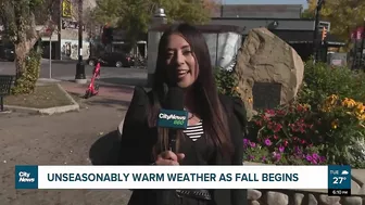 Fallin’ for summer! Unseasonably warm weather stretching into October