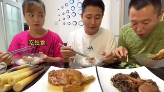 这可不是我给他留的#eating show#eating challenge#husband and wife eating food#eating#mukbang #asmr eating