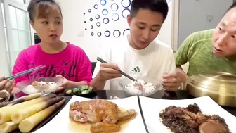 这可不是我给他留的#eating show#eating challenge#husband and wife eating food#eating#mukbang #asmr eating