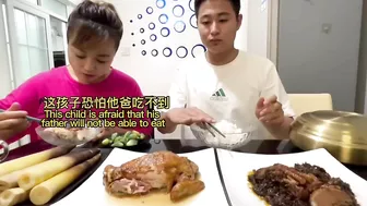 这可不是我给他留的#eating show#eating challenge#husband and wife eating food#eating#mukbang #asmr eating