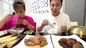 这可不是我给他留的#eating show#eating challenge#husband and wife eating food#eating#mukbang #asmr eating