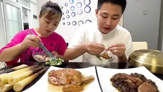 这可不是我给他留的#eating show#eating challenge#husband and wife eating food#eating#mukbang #asmr eating