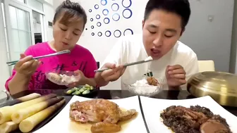 这可不是我给他留的#eating show#eating challenge#husband and wife eating food#eating#mukbang #asmr eating