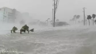 15ft Storm Surge Washes Away Homes in Ft. Myers Beach - Hurricane Ian