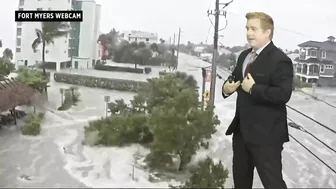 Watch: Timelapse of storm surge in Fort Myers Beach