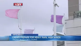 Virginia Beach sees high winds Friday as Hurricane Ian moves off Carolinas