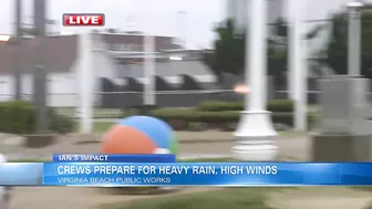 Virginia Beach sees high winds Friday as Hurricane Ian moves off Carolinas