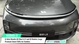 Li Auto ($LI) Unveils All-New L7 and L8 Models; Large Premium Smart SUVs for Families